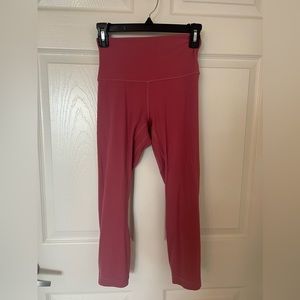 Lululemon pink 21” aligns. Lightly worn.